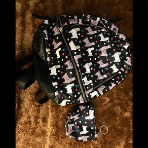 Mini backpack with coin purse